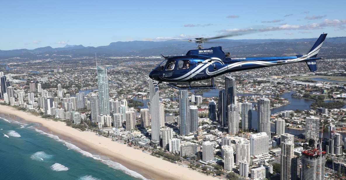 Gold Coast: Sea World and Broadwater Scenic Helicopter Tour - Key Points