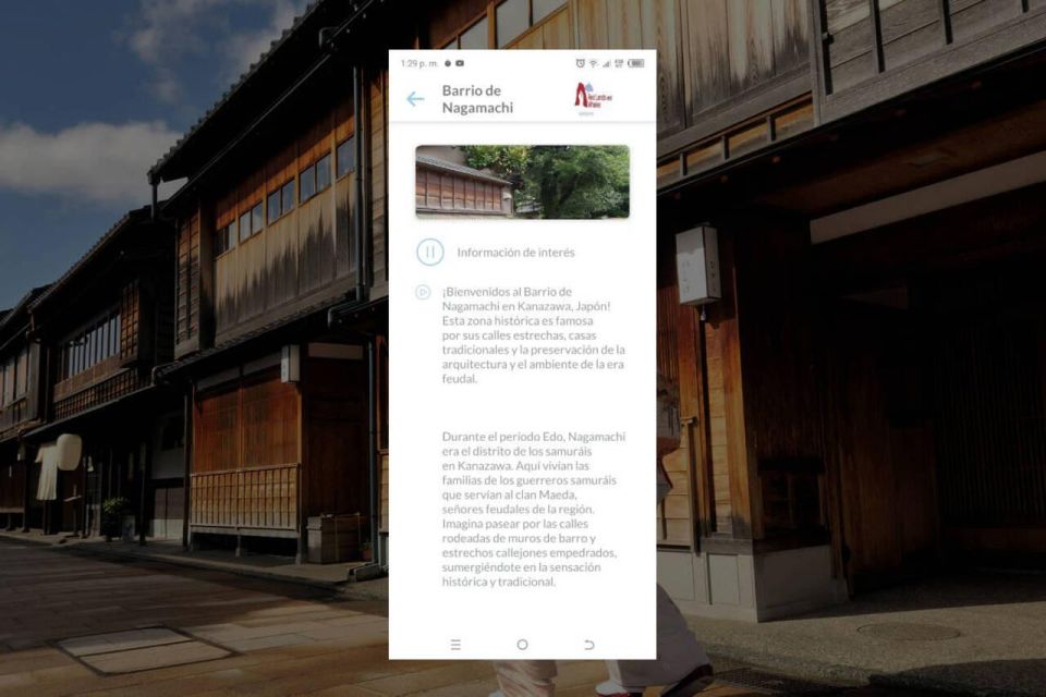 Kanazawa Self-Guided Tour App With Multi-Language Audioguide - Key Points