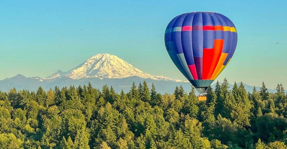 Seattle: Mt. Rainier Sunset Hot Air Balloon Ride - Key Points