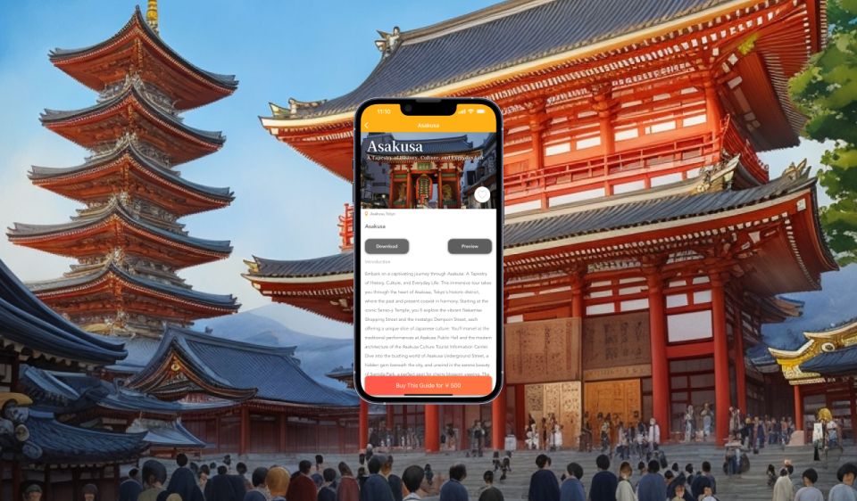 Tokyo: Smartphone Audio Guide Tour in Asakusa - Key Points