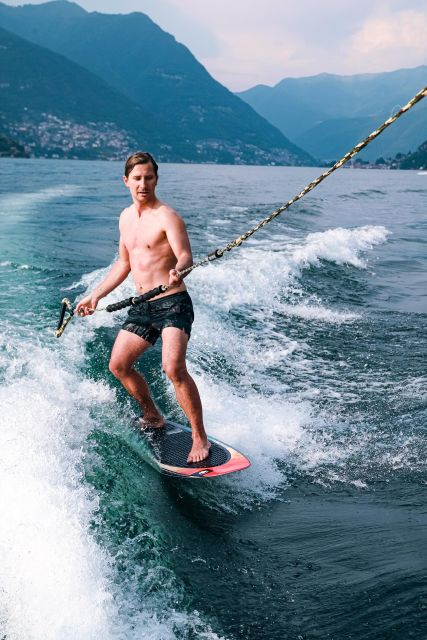 Wakeboard + Wakesurf Experience Private Boat on Lake Como - Key Points