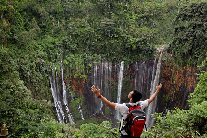 1 Day - ULTIMATE TOUR Tumpak Sewu Waterfall and Goa Tetes Cave // 07:30 - 17:30 - Key Points