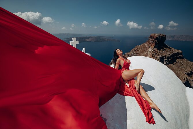 1-Hour Private Santorini Flying Dress Photoshoot - Overview of the Photoshoot Experience