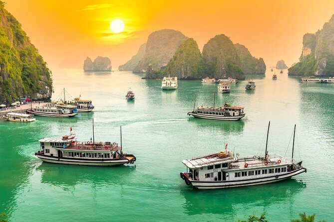 1 Night Halong Bay Cruise-Titov Island,Surprise Cave,Kayak,Meals - Key Points