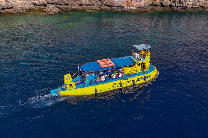 3-hour Guided Submarine Tour in Saint Pauls Bay, Lindos and Navarone Bay - Submarine Tour Overview