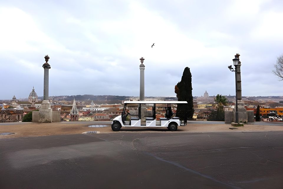 3 Hours Golf Cart Tour Romantic Rome With SPA or Aperitif