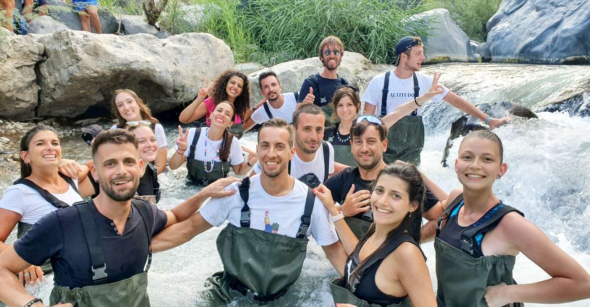 Alcantara Gorges: River Trekking & Sicilian Food Experience