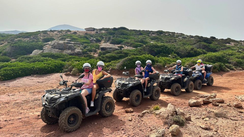 Alghero: Guided Quad Bike Tour With Swim Stop