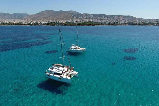 Athens Private Luxury Catamaran Cruise With Traditional Greek Meal And BBQ