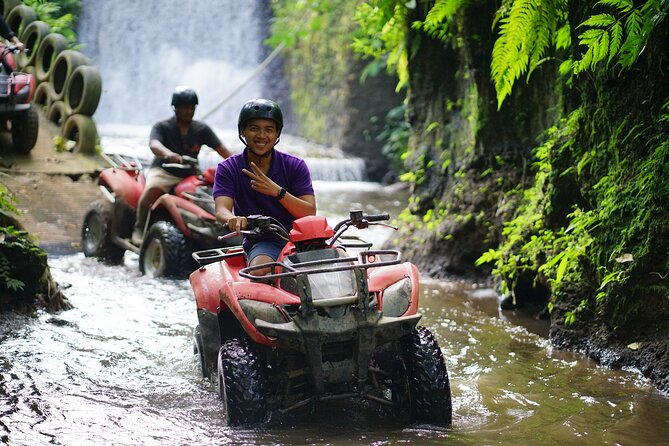 Bali Quad Bike Through Gorilla Cave – Monkey Forest and Waterfall