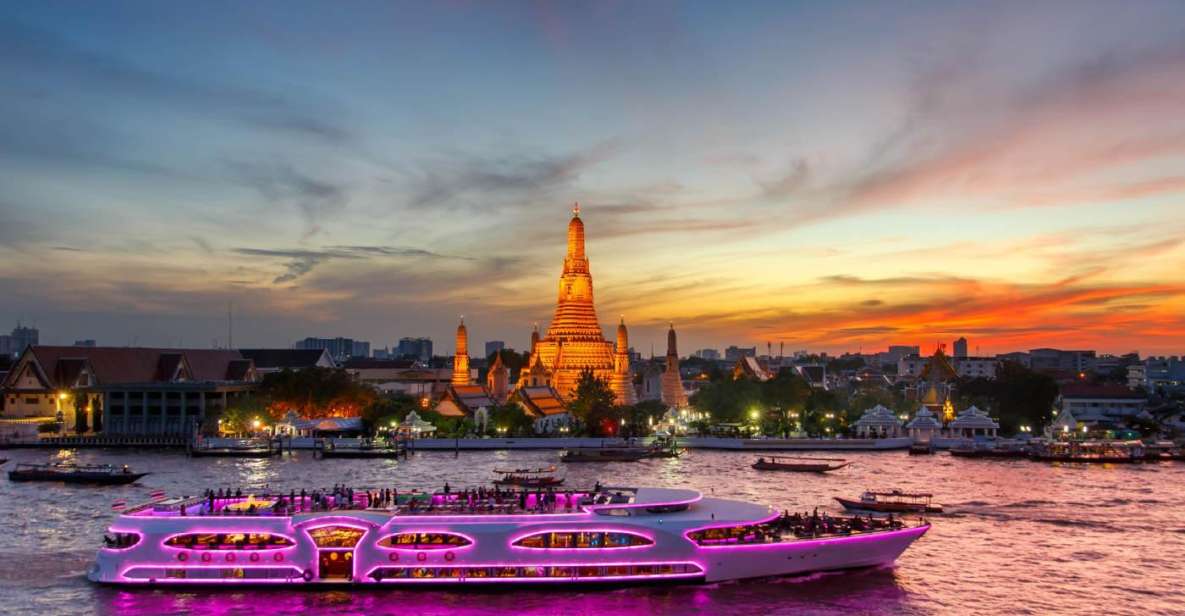 Bangkok: Chao Phraya River Luxury Dinner Cruise and Transfer