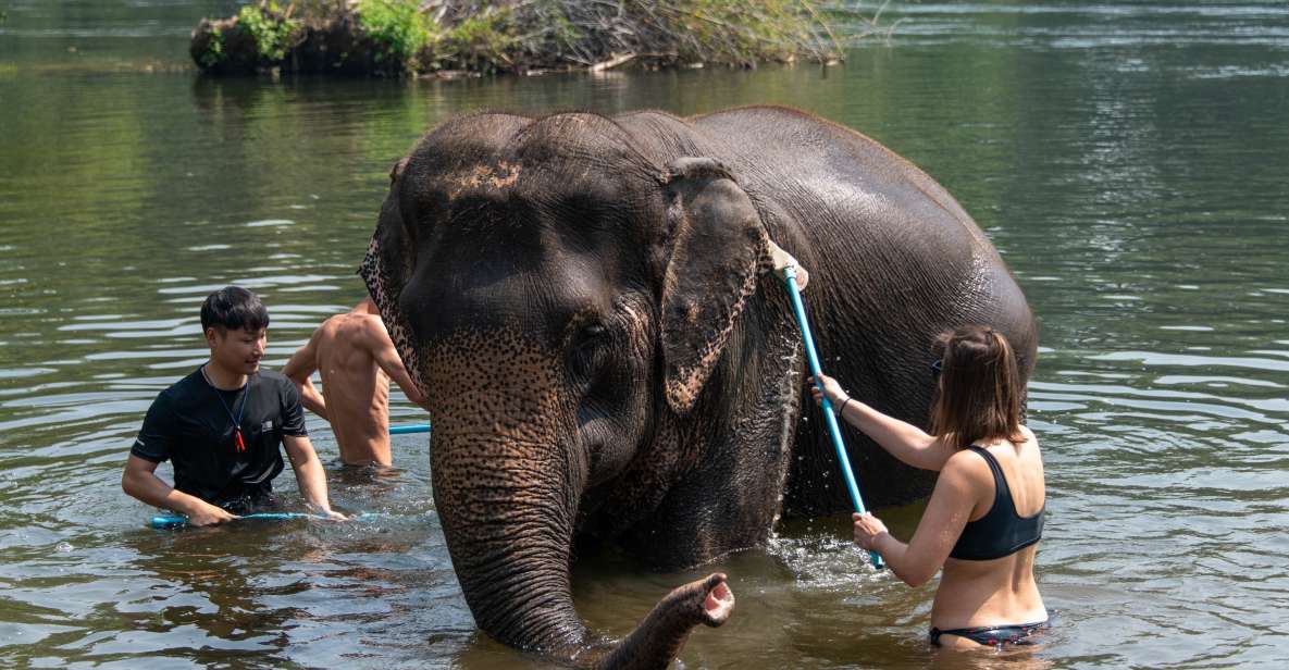 Bangkok: Elephant Sanctuary & Erawan Waterfall Tour