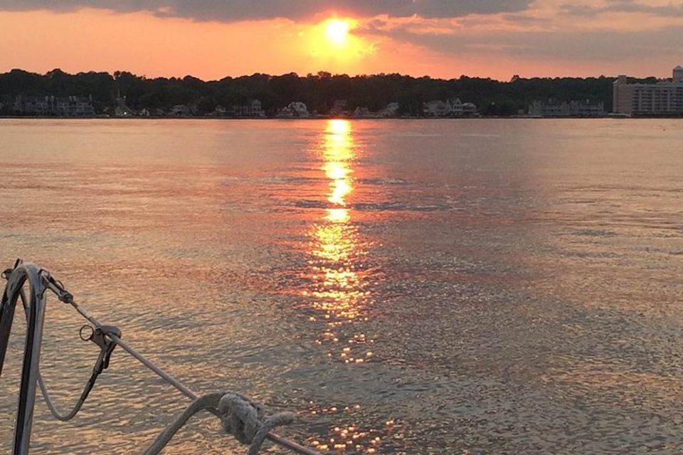 Chesapeake Beach: Sunset Sailing Cruise With Snacks