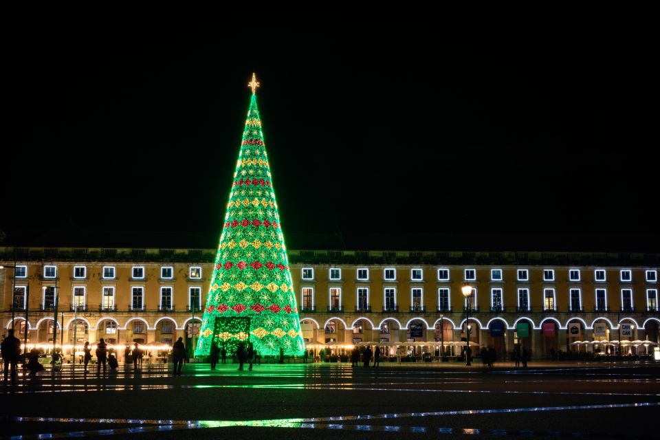 Christmas Lights Creative Photography in Lisbon