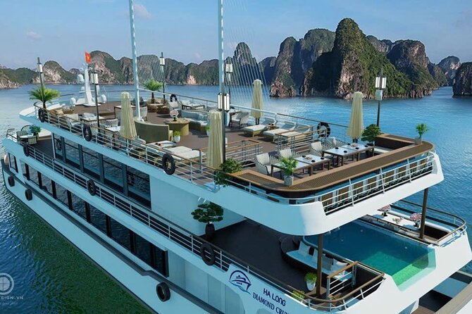 Day Tour With Diamond Halong 5star Cruise,Cave,Titop,Pool,Buffet - Pickup and Meeting Details