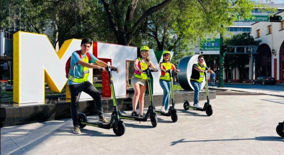 Electric Scooter Tour in Monterrey Down Town With Guide