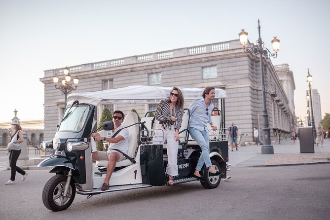 Expert Tour of Madrid in Private Eco Tuk Tuk