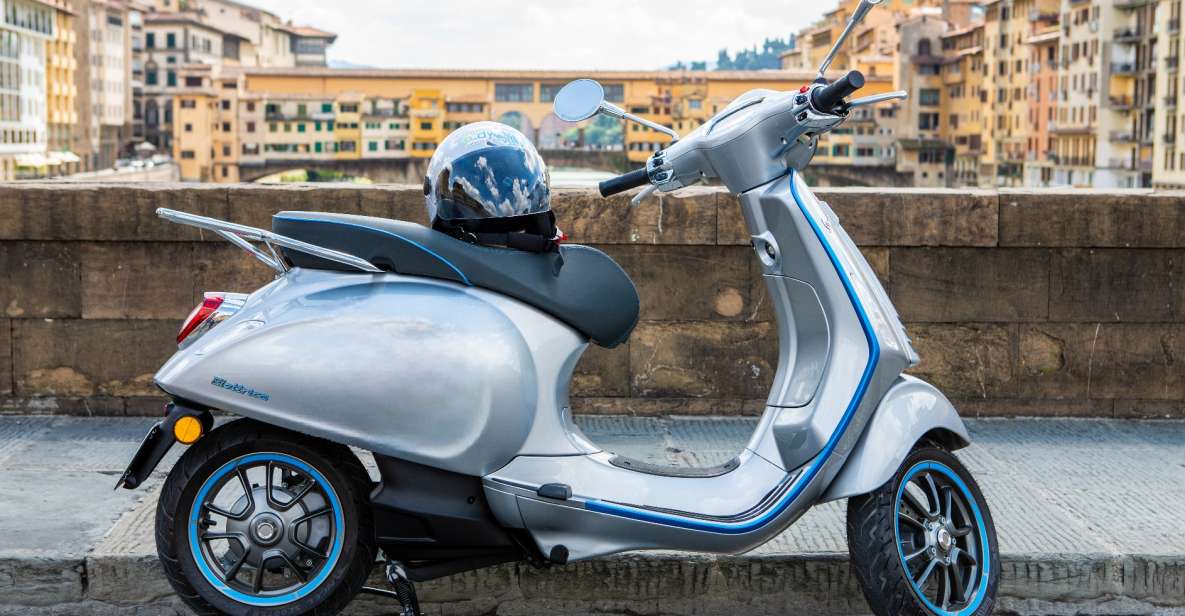 Florence: E-Vespa Rental With Smartphone Tour and Tasting