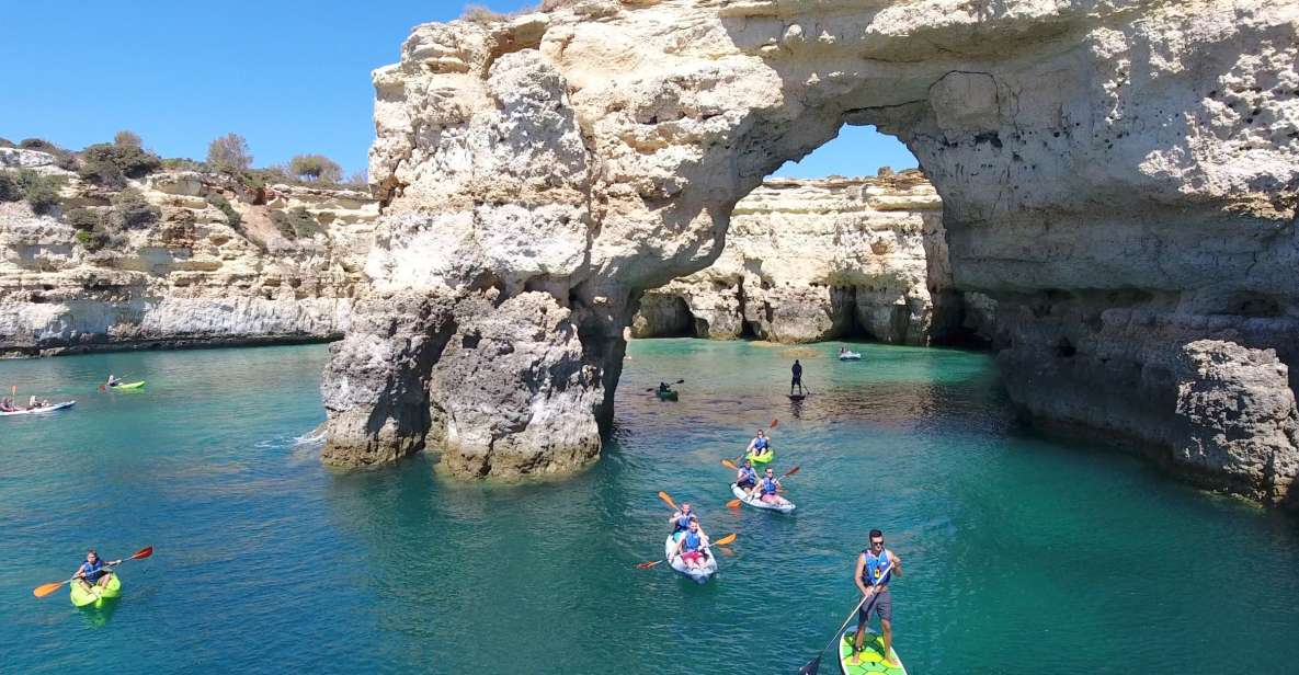 From Albufeira: Benagil Hidden Caves Tour by Kayak