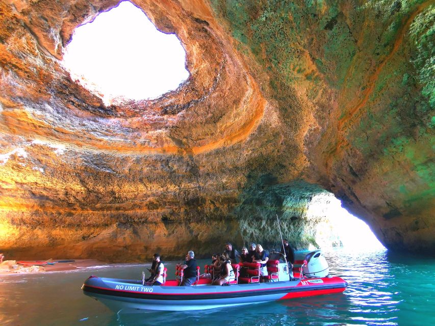 From Albufeira: Speedboat Day Trip With Benagil Caves Sunset