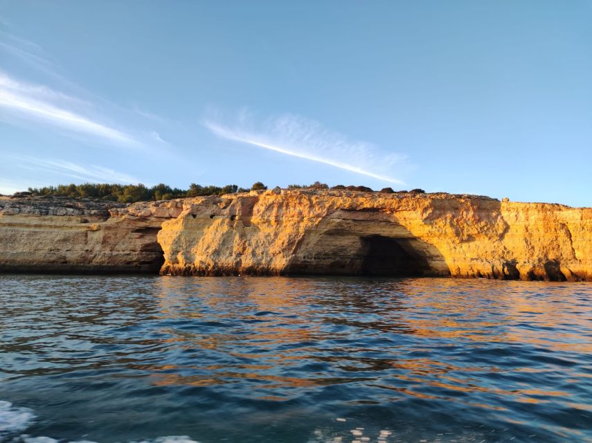 From Armacao De Pera: Sunset Benagil Caves Boat Tour