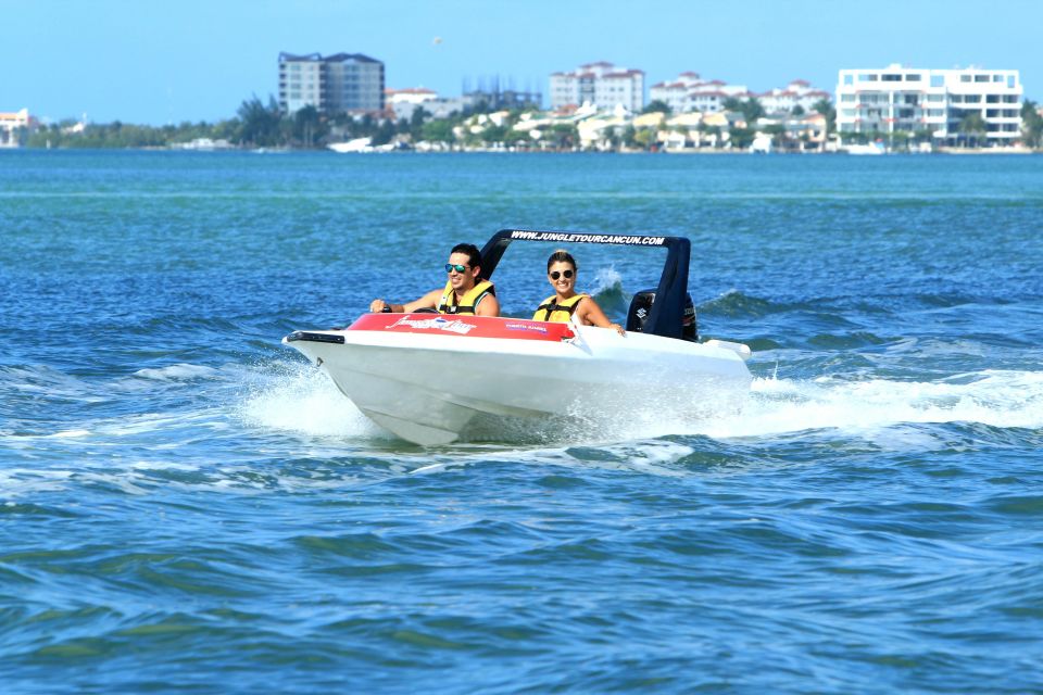 From Cancun: Punta Nizuc Speedboat Snorkeling Trip