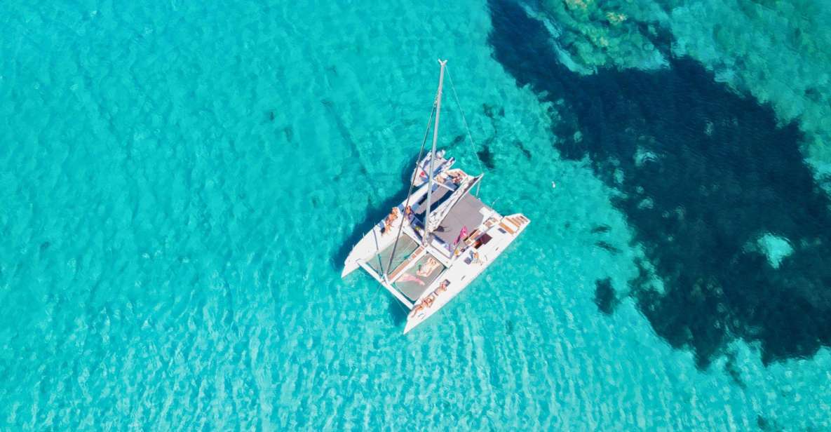 From Cannigione: Catamaran Tour Among the La Maddalena Islands