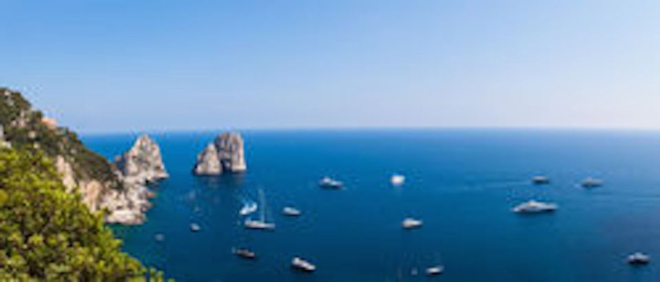 From Capri: Capri Island and Nerano Private Boat Tour