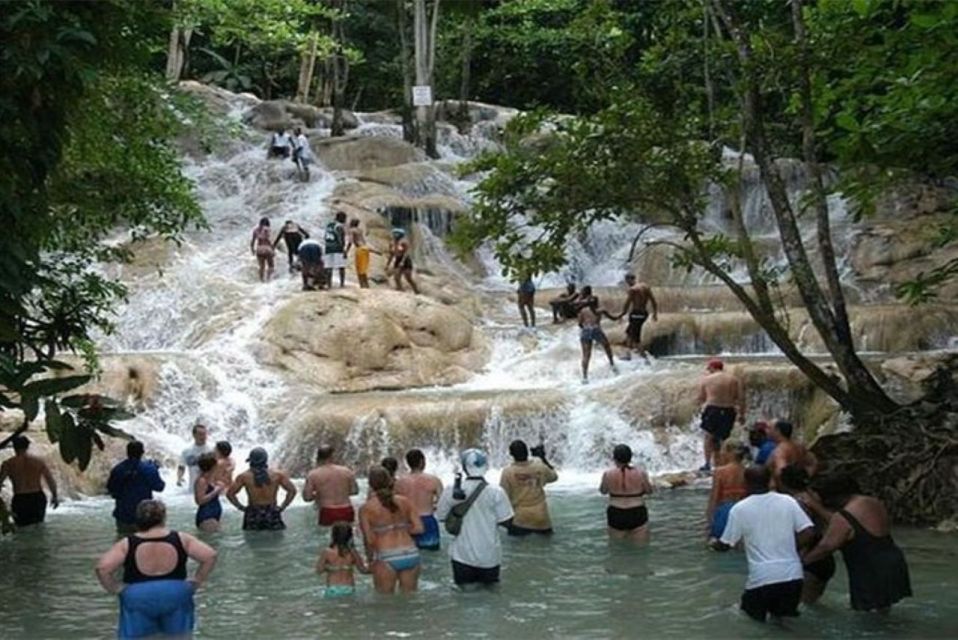 From Falmouth: Green Grotto Caves and Dunns River Falls