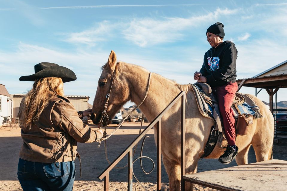 From Las Vegas: Desert Sunset Horseback Ride With BBQ Dinner