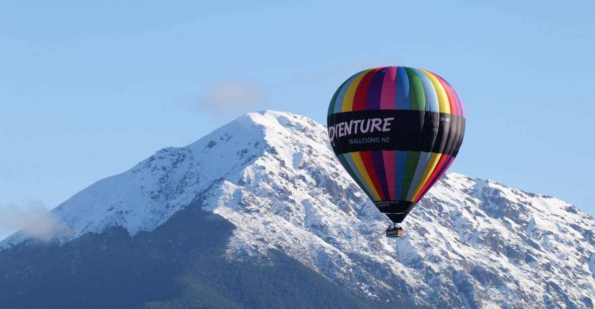 From Methven: Hot Air Balloon Flight in Canterbury With Wine