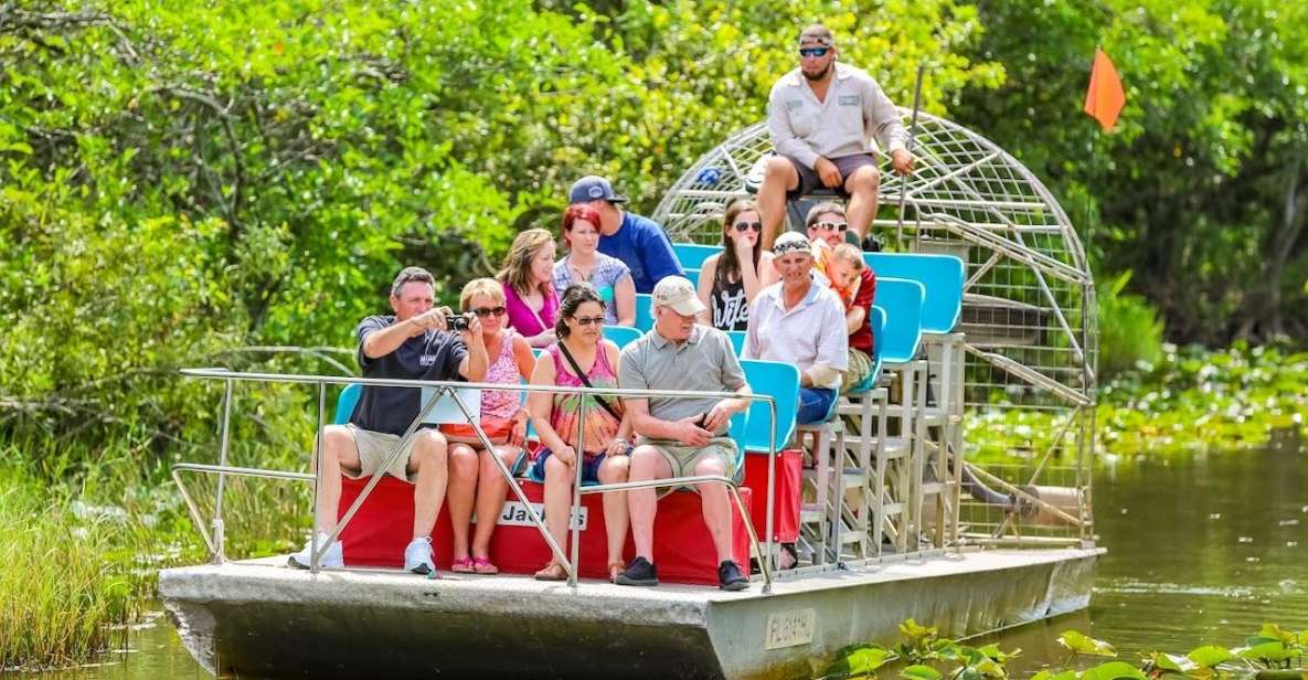 From Miami: Everglades Wildlife Show, Airboat & Bus Transfer