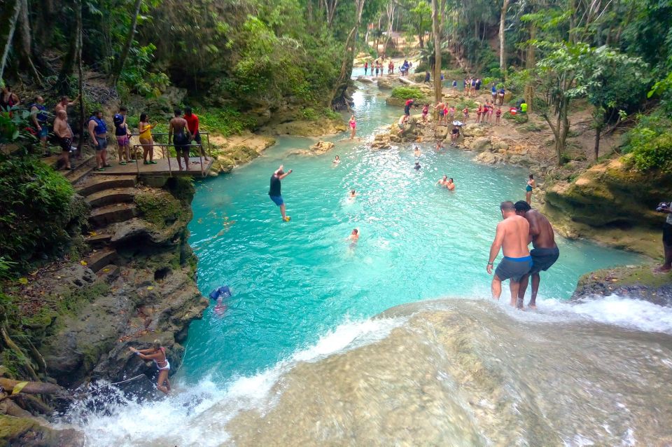 From Montego Bay: Island Gully Falls and Blue Hole Tour