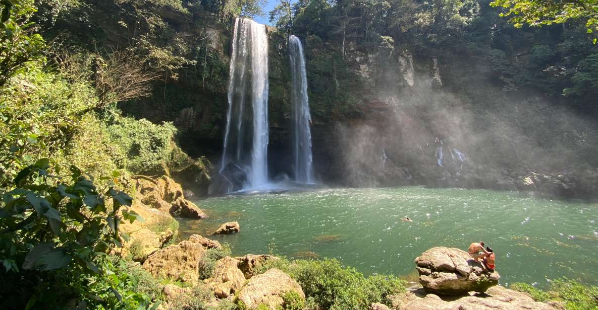 From Palenque: Misol-ha Waterfalls and Agua Azul.