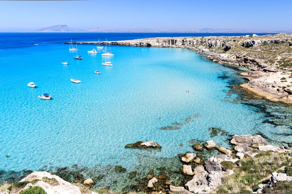 From Trapani: Private Sail Boat Trip to Favignana & Levanzo