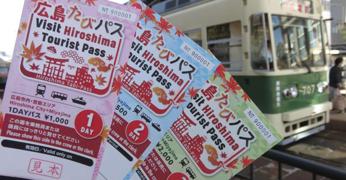 Hiroshima: Tourist Pass (1-day, 2-day, 3-day, and 3-day Middle Area)