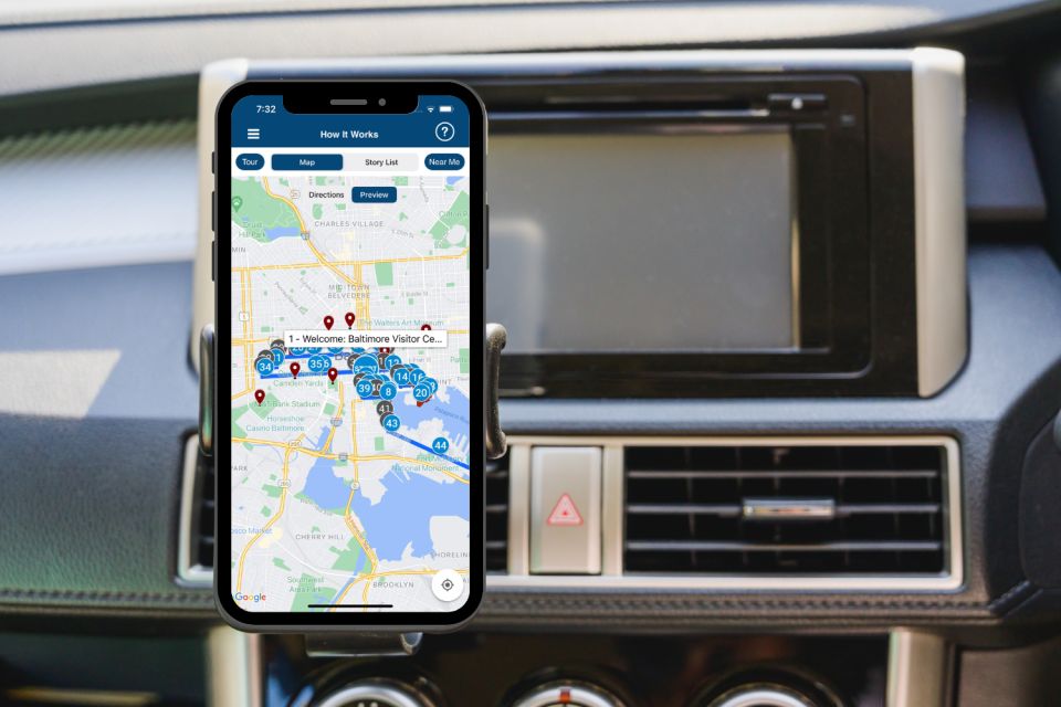 Historic & Cultural Baltimore Self-Driving Audio Guided Tour