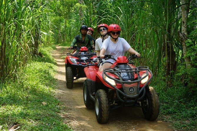 Jungle ATV Quad Bike Through Gorilla Face Cave