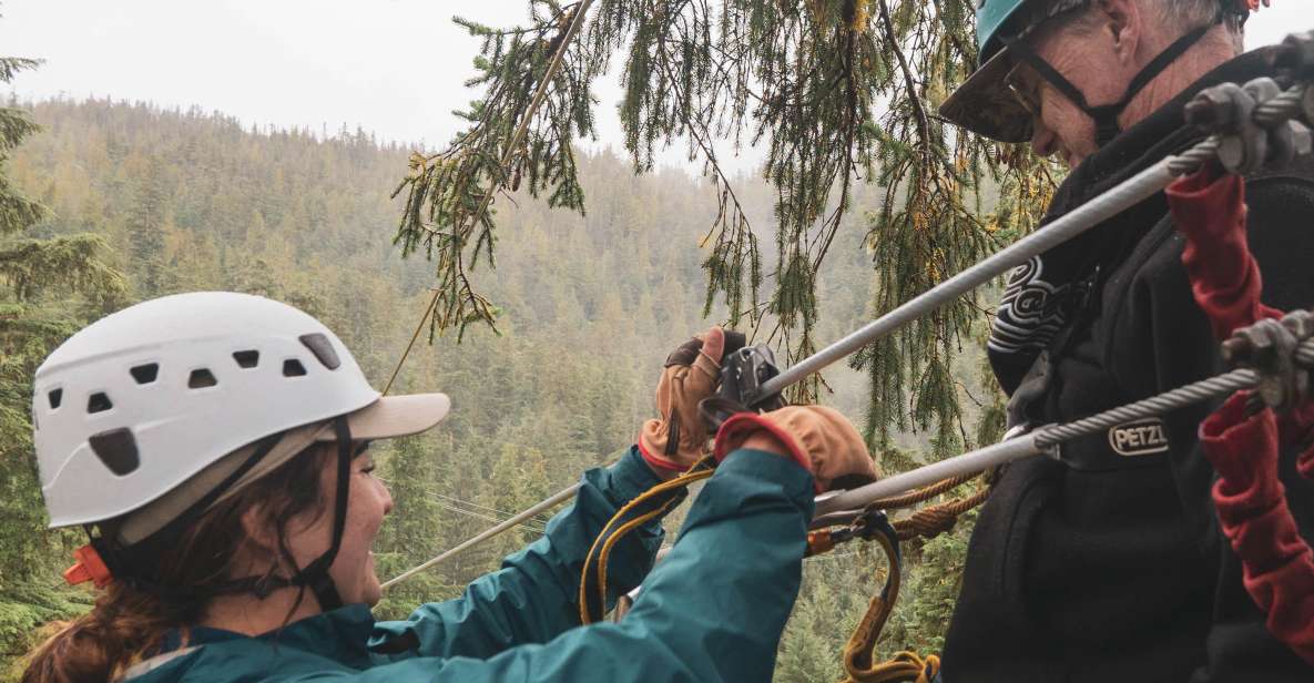 Ketchikan: Rainforest Zipline, Skybridge, & Rappel Adventure