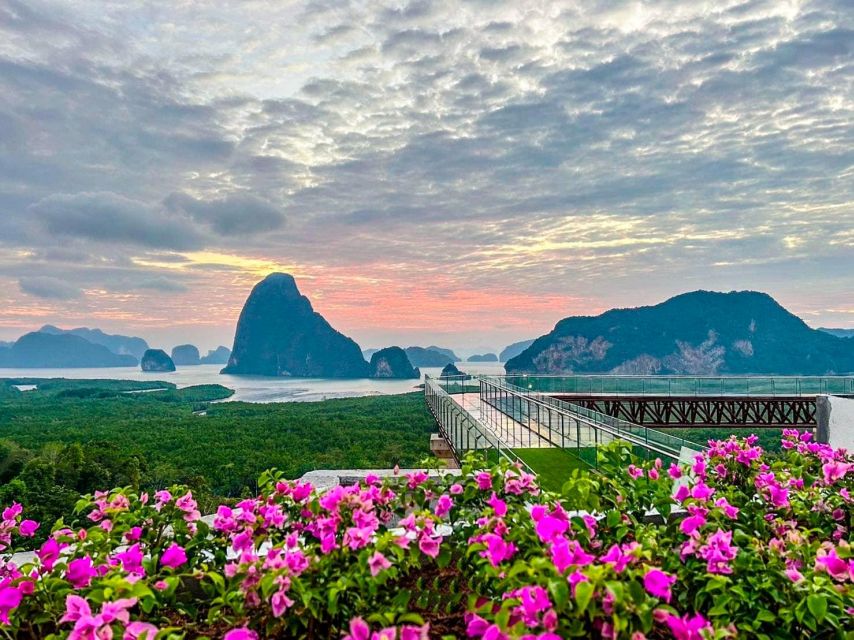 Khaolak: Sunset Phangnga Bay Skywalk and James Bond Island