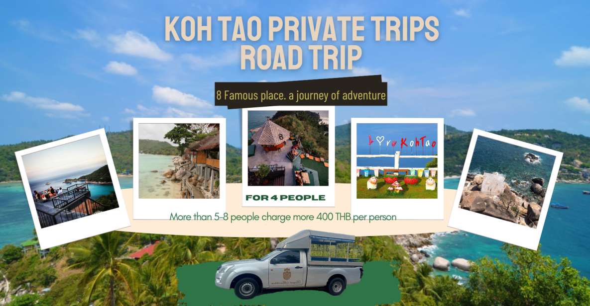 Koh Tao : Private Road Trip To 8 Famous Places