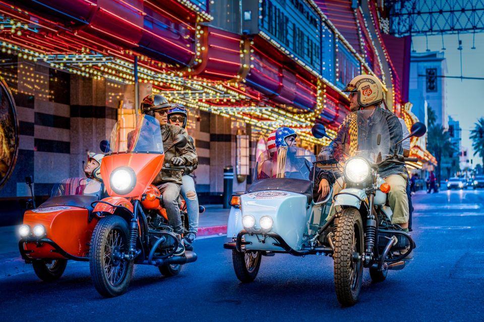 Las Vegas: Glittering Nightlife Evening Sidecar Tour