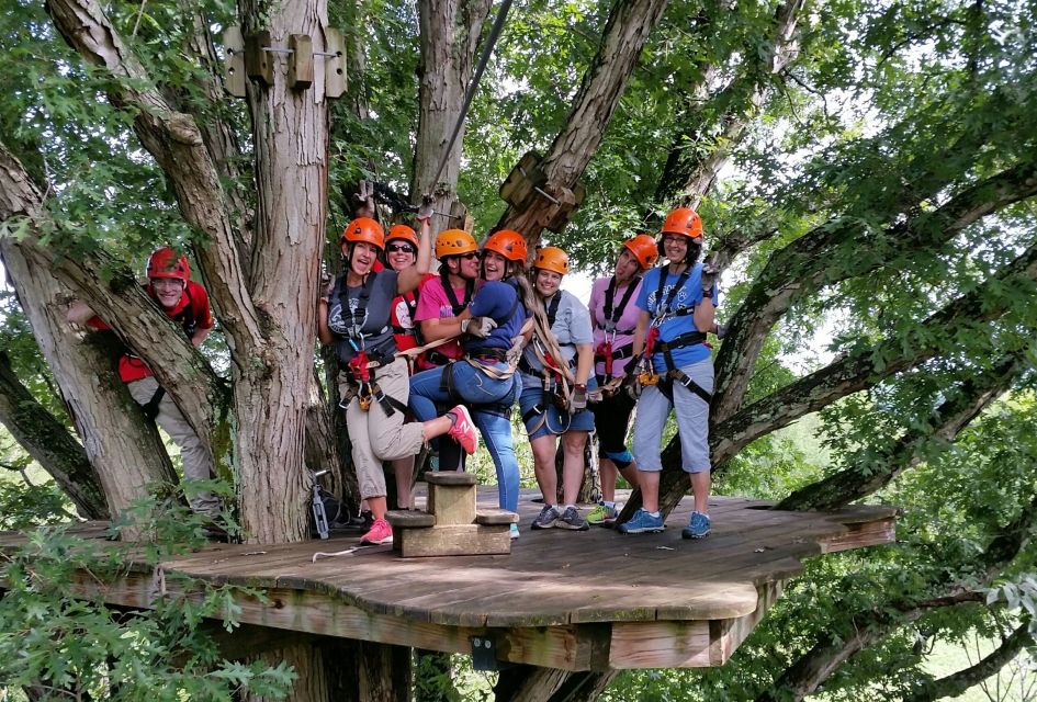 Lexington: Fully Guided Zipline Canopy Tour