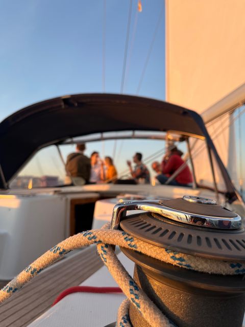 Lisbon: Sunset Sailing Cruise on a 47-Foot Sailboat