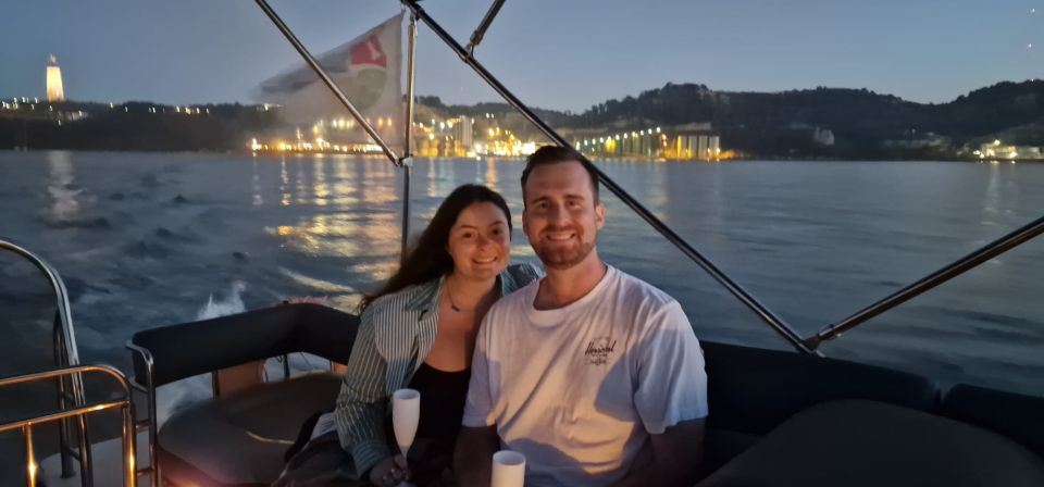 Lisbon: Tagus River Boat Sunset and Night Champagne Tour