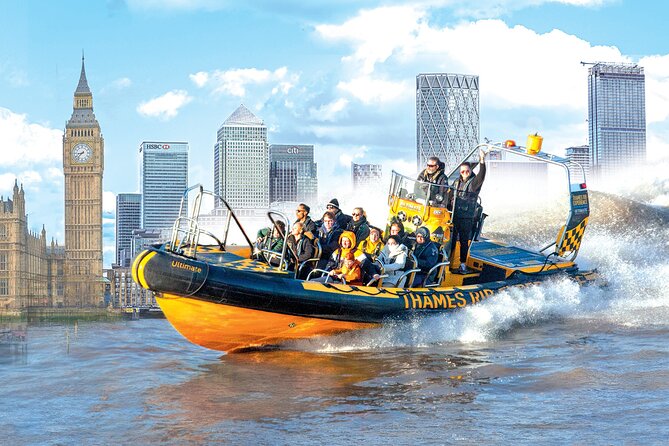 London Landmarks Sightseeing Tour & Speedboat Ride – 45 Minutes