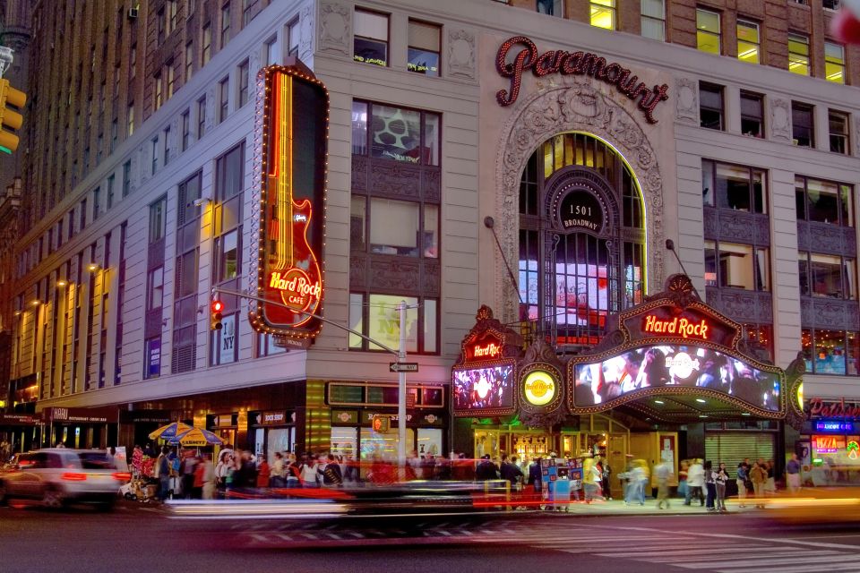 Meal At Hard Rock Cafe New York Times Square