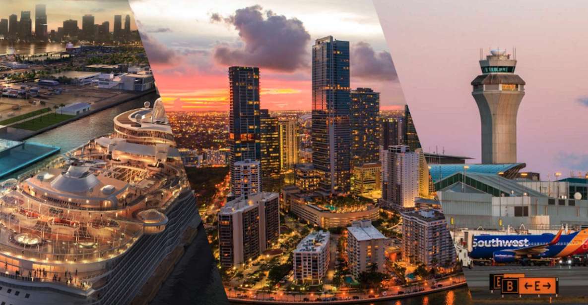 Miami: Guided Tour With Transfer From Cruise Port to Airport