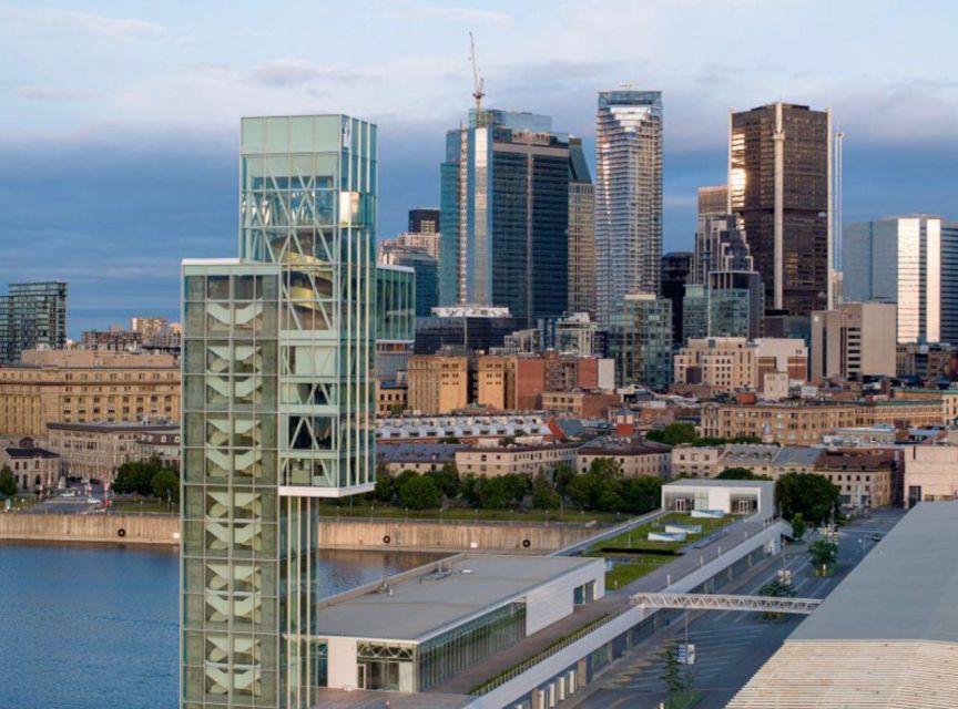 Montreal: Port of Montreal Glass Tower Entry With Exhibits