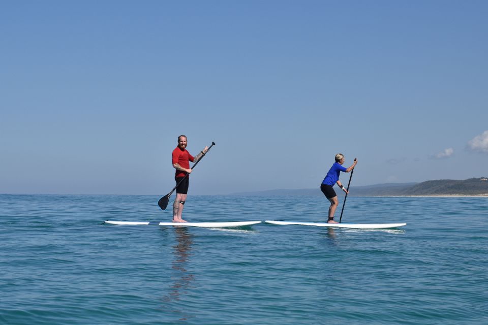 Noosa: Stand Up Paddle Lesson Double Island Adventure